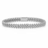14kt White Gold Solace Cuban Link Bracelet (5 Ct. Tw.) front image