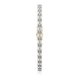 14ct Yellow Gold Annette Emerald Lab Diamond Tennis Bracelet (7 Ct. Tw.) left