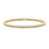 14kt Yellow Gold Nemy Half Bezel Round Lab Diamond Tennis Bracelet (2 Ct. Tw.) front image