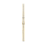 14kt Yellow Gold Nemy Half Bezel Round Lab Diamond Tennis Bracelet (2 Ct. Tw.) left