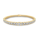 10kt Yellow Gold Cecily Round Lab Diamond Tennis Bracelet (4 Ct. Tw.) side right image one