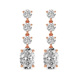 14kt Rose Gold Elysium Fashion Lab Diamond Dangle Earrings (5 Ct. Tw.) front image