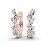10kt Rose Gold Capella Round Lab Diamond Huggie Earrings (1/3 Ct. Tw.) front image