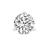 10kt Rose Gold Three Prong Round Lab Diamond Single Stud Earring (1 Ct. Tw.) front image