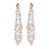 18kt Rose Gold Waterfall Dangling Earrings (12 Ct. Tw.) front image