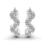 9ct White Gold Cherie Marquise Lab Diamond Earrings (7/8 Ct. Tw.) left