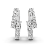 14ct White Gold Vela Signature Round Lab Diamond Earring (3/8 Ct. Tw.) left