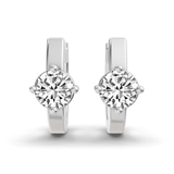 14ct White Gold Maia Classic Round Lab Diamond Earrings (7/8 Ct. Tw.) left