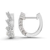 14ct White Gold Capella Round Lab Diamond Huggie Earrings (1/3 Ct. Tw.) right