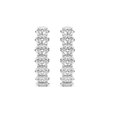 10kt White Gold Jovana Oval Lab Diamond Hoop Earrings (7 Ct. Tw.) standing product image one