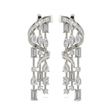 18kt White Gold Chandelier Dangling Earrings (7 Ct. Tw.) front image