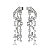 18kt White Gold Chandelier Dangling Earrings (7 Ct. Tw.) right