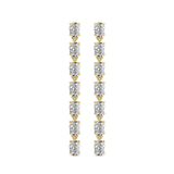 10kt Yellow Gold Digitalis Fashion Lab Diamond Dangle Earrings (1 Ct. Tw.) front image