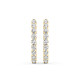 10kt Yellow Gold Rylee Round Lab Diamond Hoop Earrings (1 Ct. Tw.) right