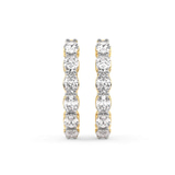 14kt Yellow Gold Saylor Oval Lab Diamond Hoop Earrings (4 Ct. Tw.) right