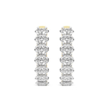 14kt Yellow Gold Jovana Oval Lab Diamond Hoop Earrings (5 Ct. Tw.) standing product image one