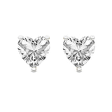 14kt Yellow Gold Three Prong Heart Lab Diamond Stud Earrings (3 Ct. Tw.) front image