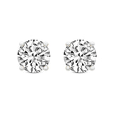 14kt Yellow Gold Four Prong Round Lab Diamond Stud Earrings (4 Ct. Tw.) front image