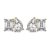 10kt Yellow Gold Double Delight Lab Diamond Stud Earrings (3 Ct. Tw.) front image