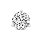 14kt Yellow Gold Three Prong Round Lab Diamond Single Stud Earring (1 Ct. Tw.) front image