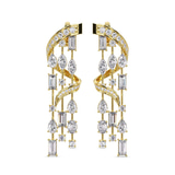 10kt Yellow Gold Chandelier Dangling Earrings (7 Ct. Tw.) right