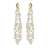 10kt Yellow Gold Waterfall Dangling Earrings (12 Ct. Tw.) front image