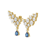10kt Yellow Gold Ocean Drop Earrings (7 Ct. Tw.) side right image one