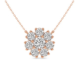 14ct Rose Gold Roselle Round Lab Diamond Fashion Necklace (1/2 Ct. Tw.) front image