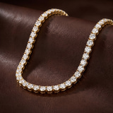 14kt Rose Gold Naomi Round Lab Diamond Tennis Necklace (5 Ct. Tw.) color product image one