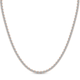 10kt Rose Gold Eden Oval Lab Diamond Tennis Necklace (10 Ct. Tw.) front image