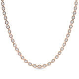 14kt Rose Gold Infinity Pear Lab Diamond Tennis Necklace (7 Ct. Tw.) front image