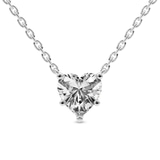 Platinum Amalia Heart Lab Diamond Solitaire Necklace (6 Ct. Tw.) front image