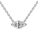 Platinum Christina Marquise Lab Diamond Solitaire Necklace (2 Ct. Tw.) front image