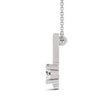 10kt White Gold Minimal Lab Diamond Initial X Necklace (1/5 Ct. Tw.) left