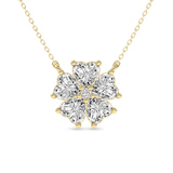 14ct Yellow Gold Heart Bloom Lab Diamond Fashion Necklace (1 Ct. Tw.) front image