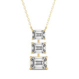 9ct Yellow Gold Harmony Emerald Lab Diamond Fashion Necklace (1/2 Ct. Tw.) front image