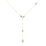 14kt Yellow Gold Promise Chain Lariat Lab Diamond Fashion Necklace (1 Ct. Tw.) front image