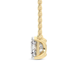 9ct Yellow Gold Zenobia Princess Lab Diamond Solitaire Necklace (1 1/2 Ct. Tw.) right