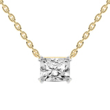 10kt Yellow Gold Savannah Radiant Lab Diamond Solitaire Necklace (1 Ct. Tw.) front image