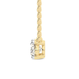 10kt Yellow Gold Fernanda Oval Lab Diamond Solitaire Necklace (1 Ct. Tw.) right