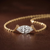14kt Yellow Gold Christina Marquise Lab Diamond Solitaire Necklace (1 Ct. Tw.) color product image one