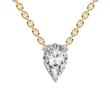 14kt Yellow Gold Fiona Pear Lab Diamond Solitaire Necklace (1/2 Ct. Tw.) front image