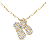 10kt Yellow Gold Lab Diamond Initial K Necklace (1 Ct. Tw.) front image