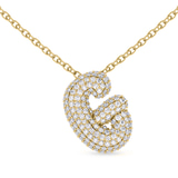 14ct Yellow Gold Lab Diamond Initial G Necklace (1 Ct. Tw.) front image