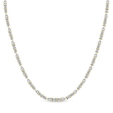 9ct Yellow Gold Multi-Shape Lab Diamond Tennis Necklace (20 Ct. Tw.) front image