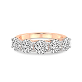 14kt Rose Gold Valentina Round Lab Diamond Anniversary Band (5 Ct. Tw.) front image