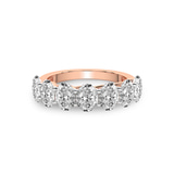 9ct Rose Gold Maura Oval Lab Diamond Anniversary Band (1 Ct. Tw.) front image
