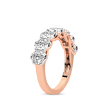 9ct Rose Gold Maura Oval Lab Diamond Anniversary Band (1 Ct. Tw.) left