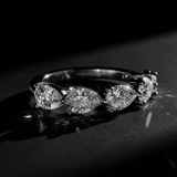 10kt Rose Gold Penelope Pear Lab Diamond Anniversary Band (1/2 Ct. Tw.) color product image one