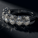 14kt Rose Gold Blanca Oval Lab Diamond Anniversary Band (1 Ct. Tw.) color product image two